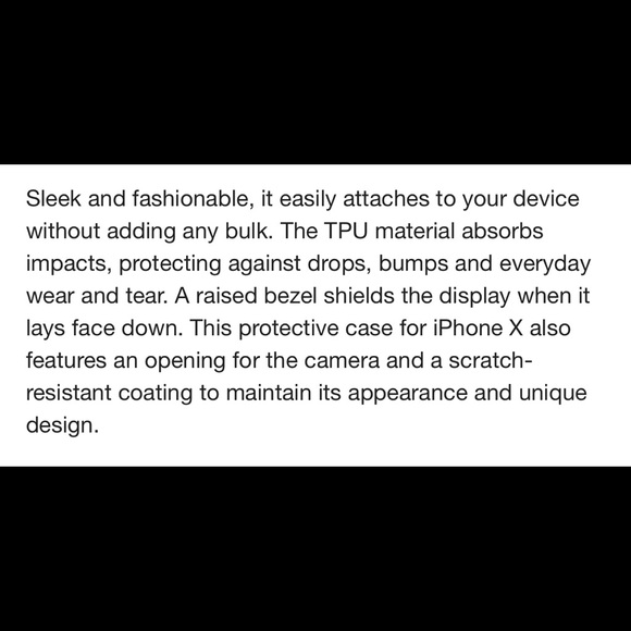 KENDYL & KYLE IPHONE X PROTECTIVE CASE BLACK LACE - Picture 12 of 15